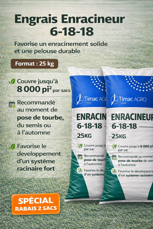 Engrais Gazon Enracineur 25Kg PROMO 2 SACS